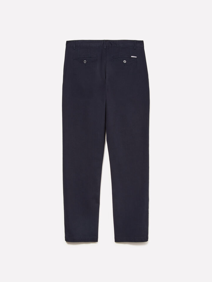 Pantalon chino bleu foncé - pantalons chinos pour homme - Bleu Foncé | Sisley image number 2